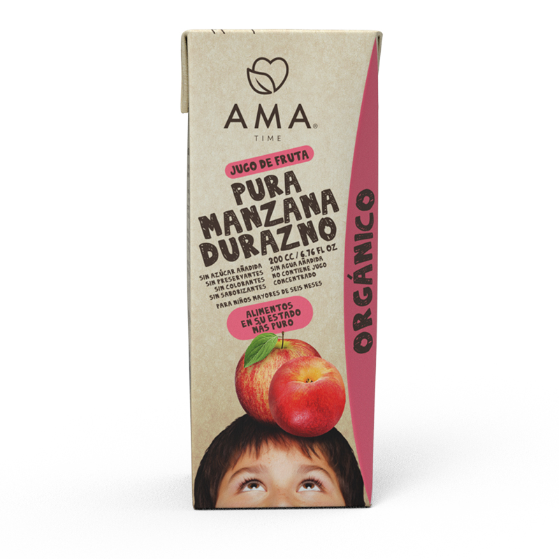 AMATIME 有(yǒu)機(jī)桃子(zǐ)蘋果汁200ml