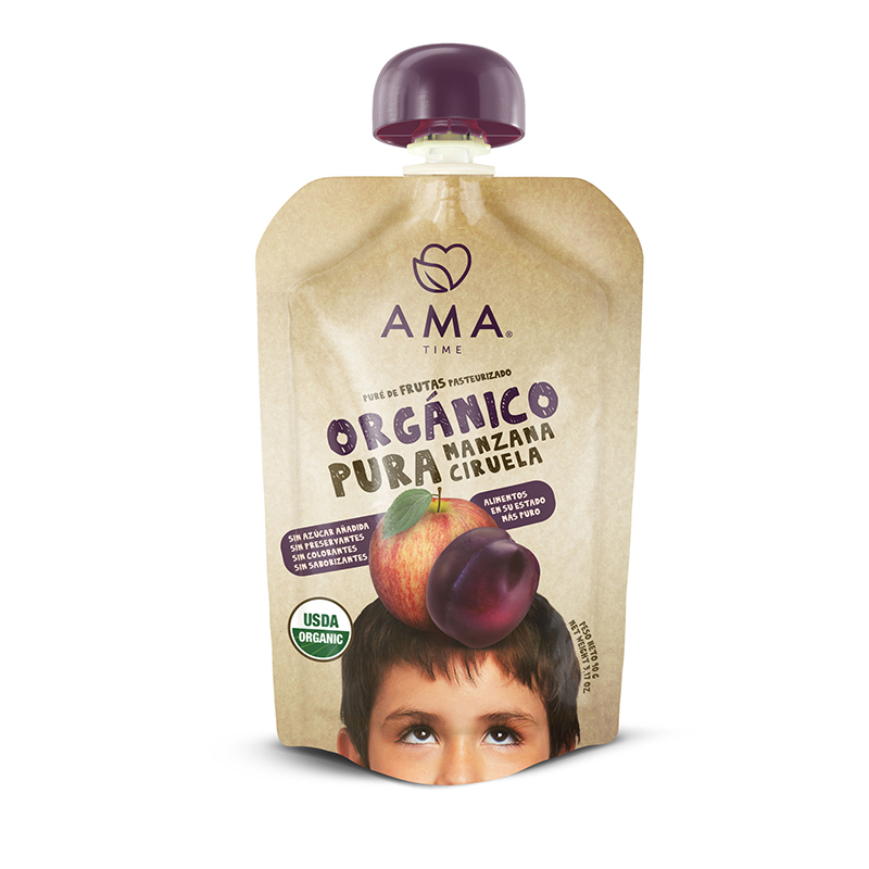 AMATIME 有(yǒu)機(jī)李子(zǐ)蘋果泥90g